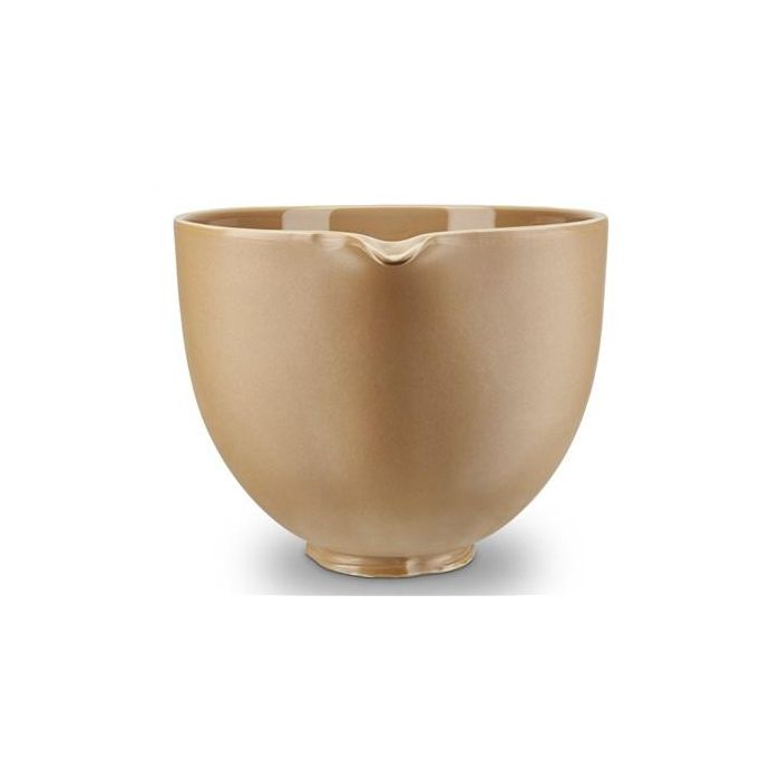 Kitchenaid 5KSM2CB5PFC Bol de Cerámica Fired Clay - Apto Microondas, Horno, Congelador y Lavavajillas, Ligero con Pico Vertedor y Asa 1