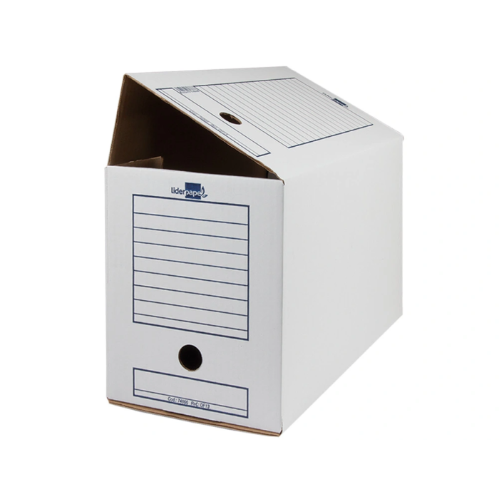 Liderpapel Caja Archivo Definitivo Folio Doble Ancho Cartón Reciclado 400g/m2 Blanco 367x200x251 mm 2 Liderpapel Caja Archivo Definitivo Folio Doble Ancho Cartón Reciclado 400g/m2 Blanco 367x200x251 mm 2