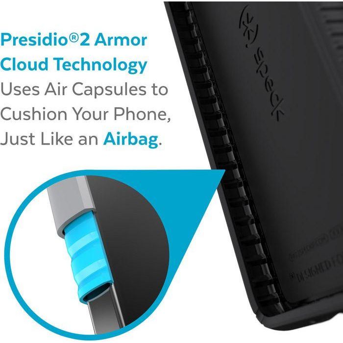 Speck Presidio2 Grip Samsung Galaxy S22+ Case, Black/Black/White 6 Speck Presidio2 Grip Samsung Galaxy S22+ Case, Black/Black/White 6