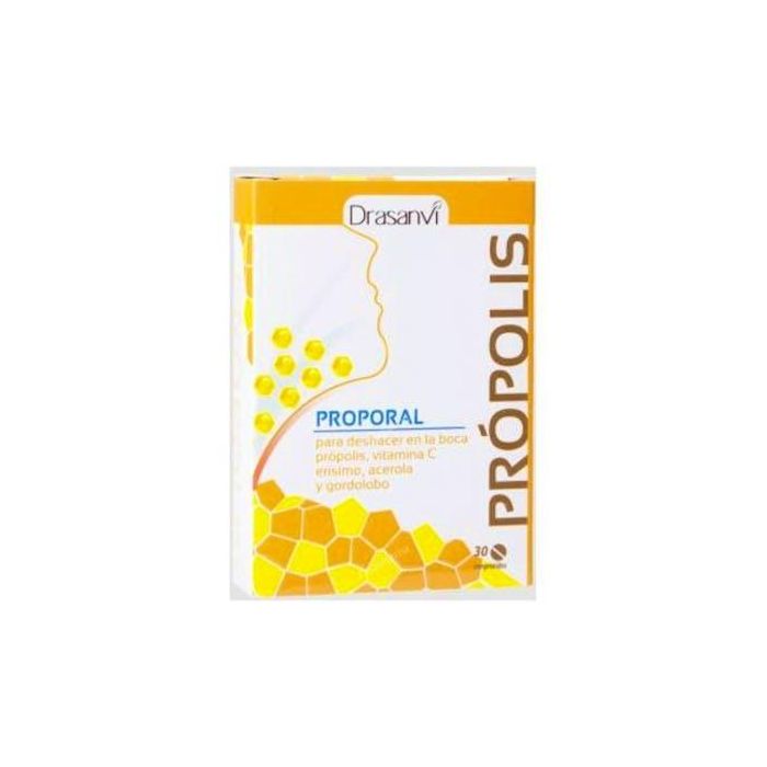 DRASANVI Própolis Masticable con Regaliz, Erísimo, Acerola y Gordolobo - 30 Comprimidos para Garganta y Voz