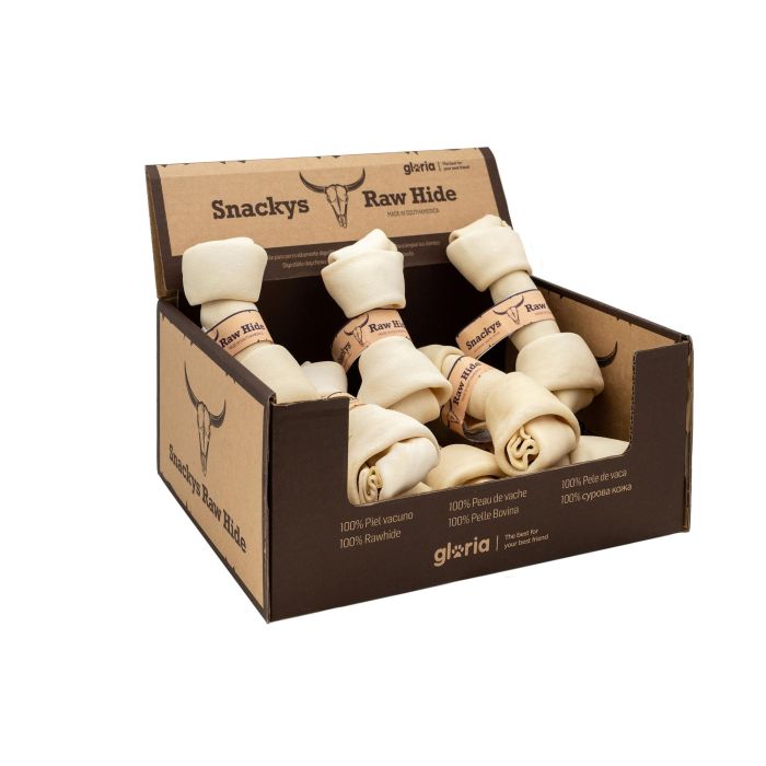 Snack para Perros Gloria Snackys Rawhide 15-17 cm Nudo 10 Unidades 1