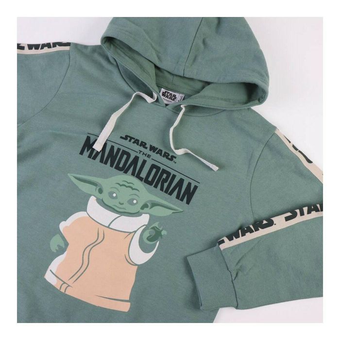 Sudadera con Capucha Niño The Mandalorian Verde 1