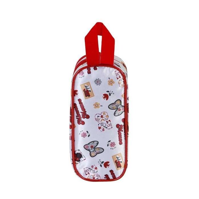 Karactermania Estuche Portatodo Doble 3D Minnie Mouse Flowered Escolar con 2 Compartimentos y Cierre Cremallera, Rojo, 22 x 8 x 9.5 cm 3 Karactermania Estuche Portatodo Doble 3D Minnie Mouse Flowered Escolar con 2 Compartimentos y Cierre Cremallera, Rojo, 22 x 8 x 9.5 cm 3