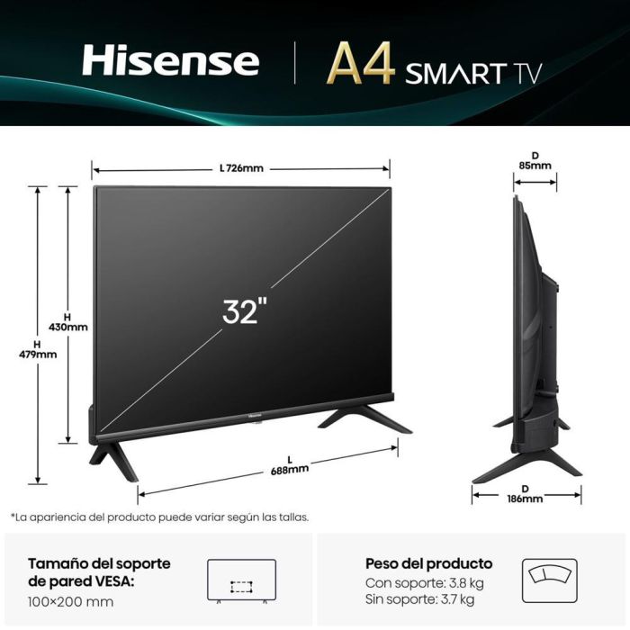 Tv Hisense 32 Pulgadas Led Hd Ready 1