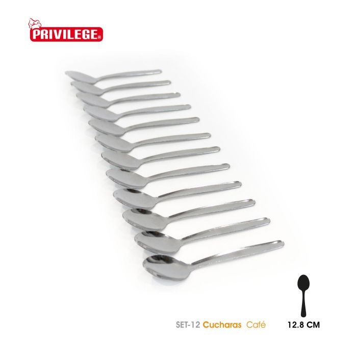 Set de 12 Cucharas para Café Privilege (24 Cajas) 1 Set de 12 Cucharas para Café Privilege (24 Cajas) 1