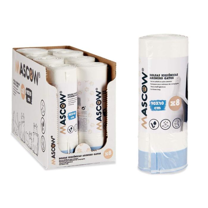 Bolsa Higiénica Arenero para Gatos 90x40 cm, 8 Unidades - Mascow (8 Unidades) 2