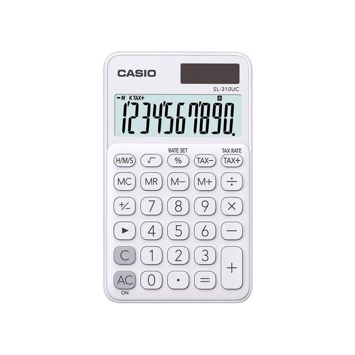 Calculadora De Bolsillo Casio 10 Digitos Sl-310 Uc Blanco
