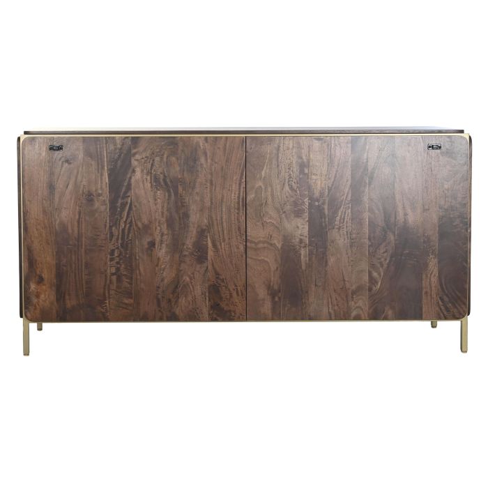 DKD Home Decor Buffet Moderno Marrón, Mueble Aparador de Almacenamiento para Salón y Comedor, Acero y Madera de Mango, 160x40x81 cm 7 DKD Home Decor Buffet Moderno Marrón, Mueble Aparador de Almacenamiento para Salón y Comedor, Acero y Madera de Mango, 160x40x81 cm 7