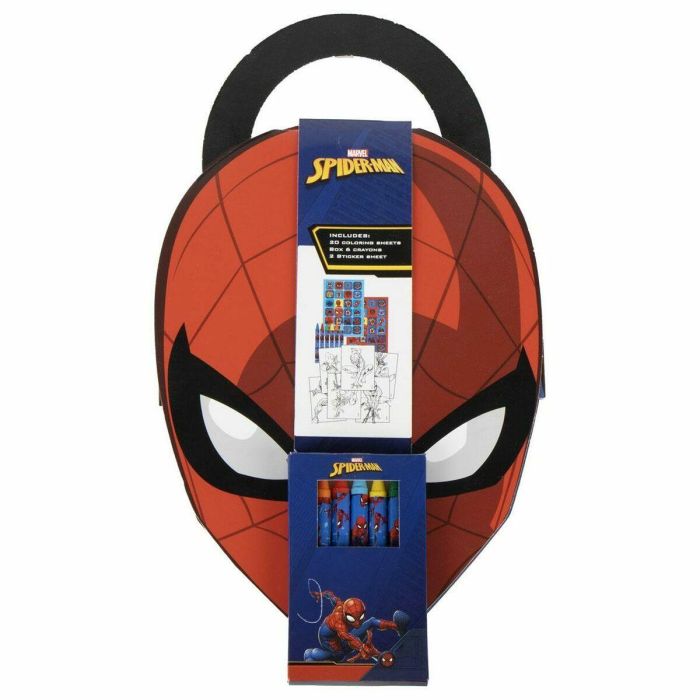 Cerdá Álbum de actividades y colorear Spiderman para niños 3+ años color rojo 25x29x0.1 cm