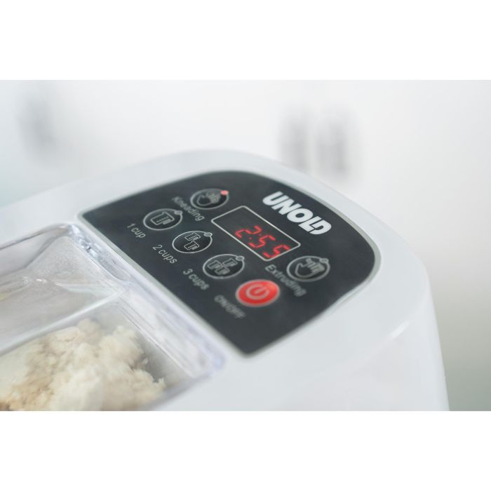 Unold 68820 Máquina de Pasta Eléctrica Nora para Bucatini, Fettuccine, Espaguetis, Macarrones, Ravioli, 500g, 260W 8