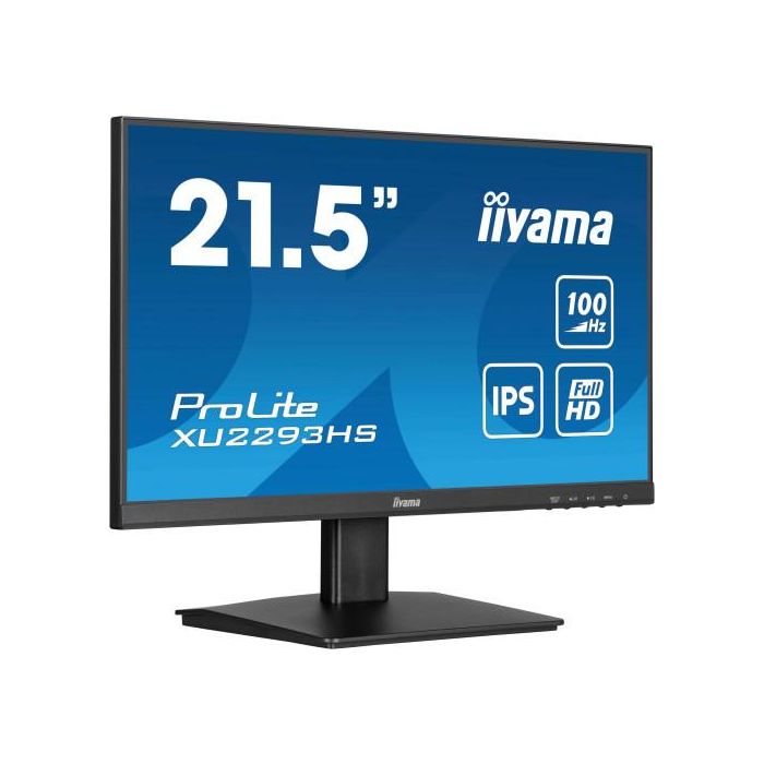 Iiyama Monitor XU2293HS-B6 21.5" IPS 100Hz Full HD 1ms, Regulable, Reductor de Luz Azul, Altavoces Integrados, HDMI 5