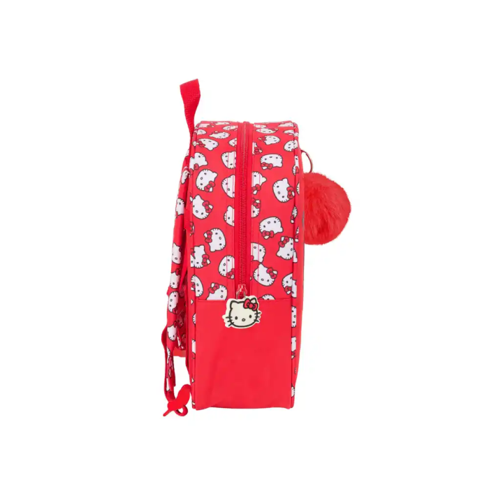 Mochila Escolar Hello Kitty Iconic Blanco Rojo 22 x 27 x 10 cm 2