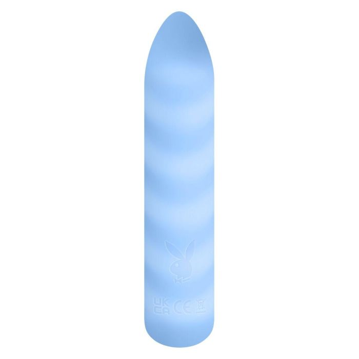 Vibrador Evolved Playboy Azul Blanco 7 Vibrador Evolved Playboy Azul Blanco 7