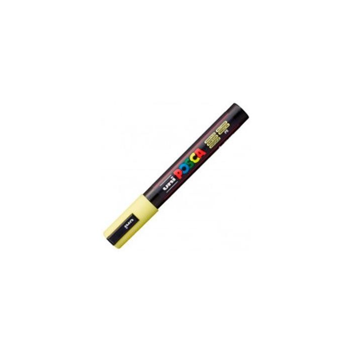 POSCA Marcador Pc-5M No Permanente Punta Bala 1,8-2,5 mm Amarillo Sol - Tinta Base Agua, No Tóxico POSCA Marcador Pc-5M No Permanente Punta Bala 1,8-2,5 mm Amarillo Sol - Tinta Base Agua, No Tóxico