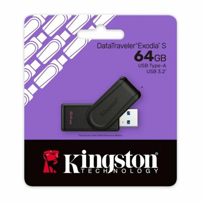 Tarjeta de Memoria Micro SD con Adaptador Kingston DTXS/64GB Negro 64 GB 20