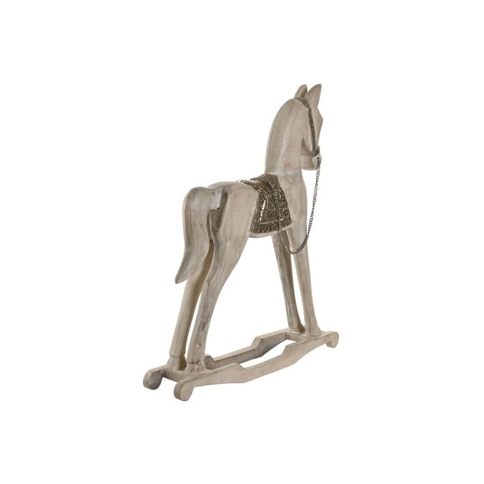 DKD Home Decor Figura Colonial de Caballo de Mango y Metal Natural Plateado 10 x 60 x 53 cm 1 DKD Home Decor Figura Colonial de Caballo de Mango y Metal Natural Plateado 10 x 60 x 53 cm 1