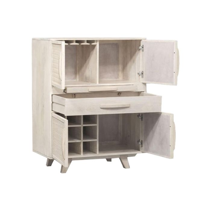 Mueble Bar Romantico DKD Home Decor Blanco Roto 40 x 123 x 85 cm