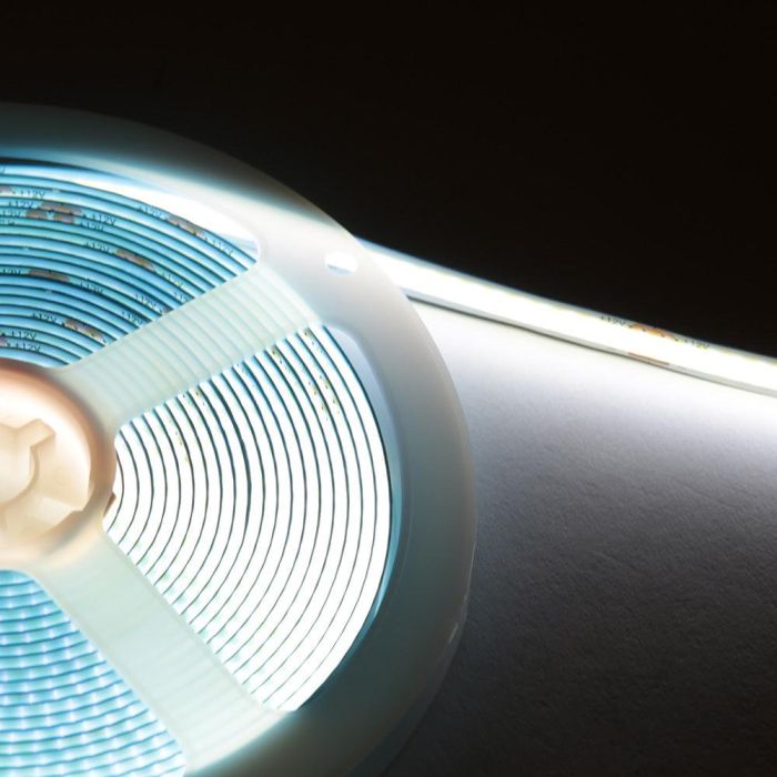 Tira de 320 LEDs/M COB 50W 5.000Lm CRI90 6000ºK 12VDC IP20 8mm Ancho x5M 40.000H Blanco Frío [CA-COB-320-12DC-CW] 4