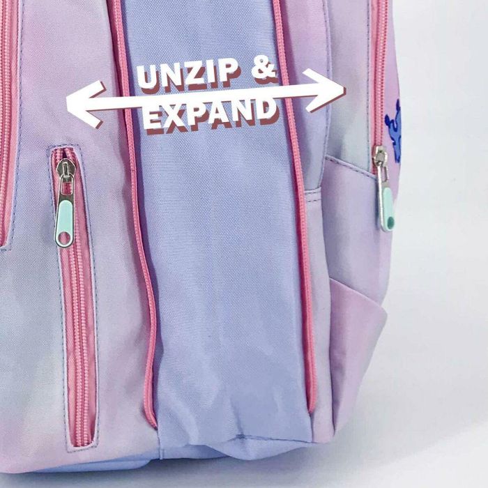 Cerdá Mochila Escolar Stitch 41 cm de alto, Color Lila, para Niños +3 años, Medidas 31x14x41 cm 4 Cerdá Mochila Escolar Stitch 41 cm de alto, Color Lila, para Niños +3 años, Medidas 31x14x41 cm 4