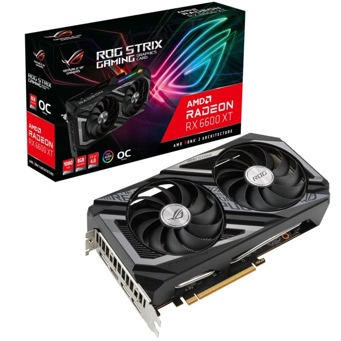 ASUS ROG STRIX RX6600XT O8G Gaming ASU4711081332770 - Tarjeta Gráfica AMD Radeon RX 6600 XT 8GB GDDR6 5