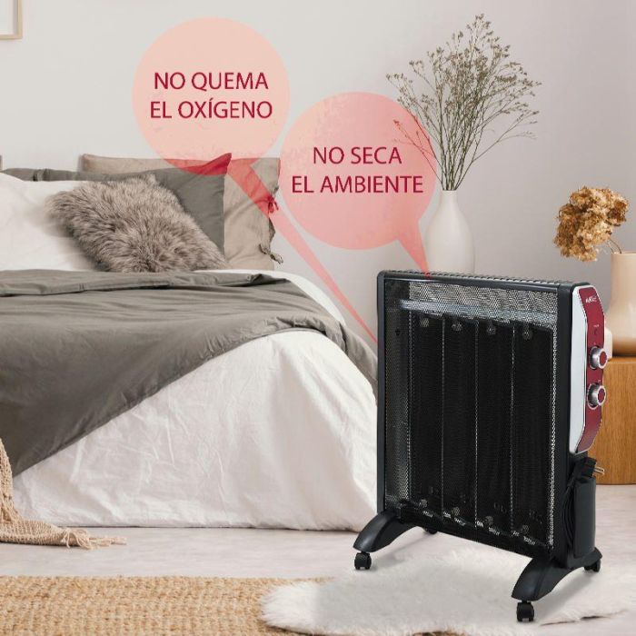 Avant Mica-TECH Radiador de Mica con Termostato Regulable, 2 Potencias 2000W, Modelo AVANT