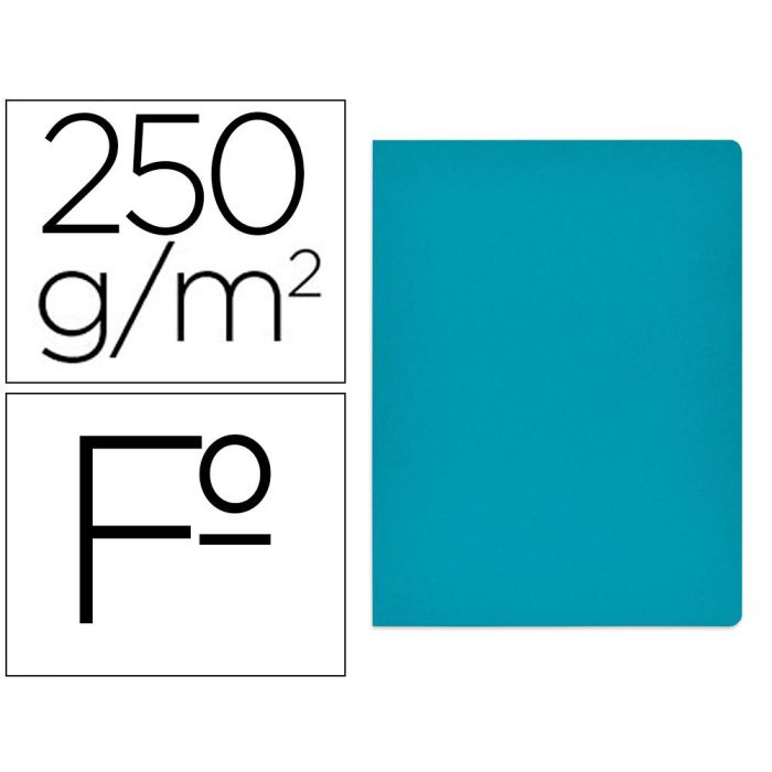 Gio Subcarpeta Simple Folio Cartulina 250 gr Azul Pack 50 Ud