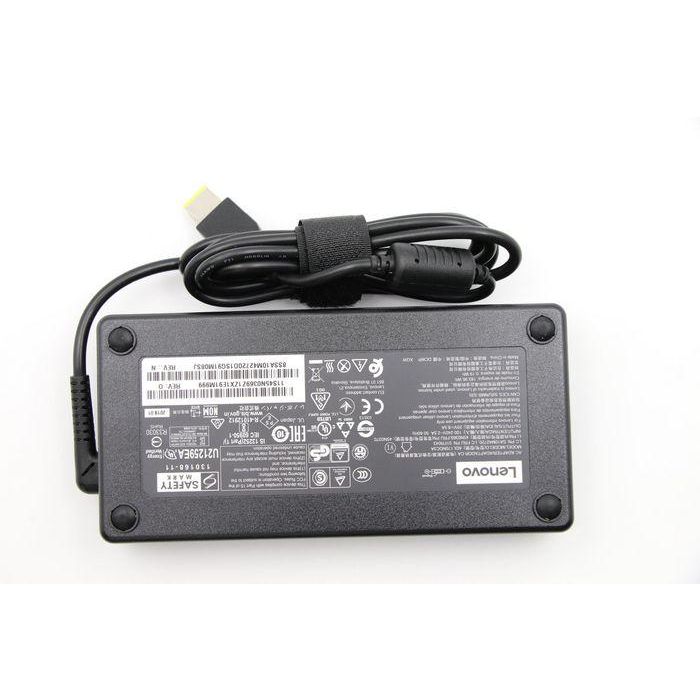 Lenovo 170W AC adapter with 20V output and 8.5A current, designed for compatible Lenovo laptops. 1 Lenovo 170W AC adapter with 20V output and 8.5A current, designed for compatible Lenovo laptops. 1