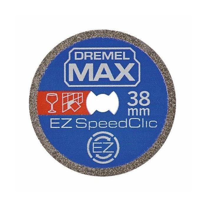 Hoja de diamante de alta durabilidad Dremel Max S545 EZ SpeedClic: materiales duros de ø38 mm Hoja de diamante de alta durabilidad Dremel Max S545 EZ SpeedClic: materiales duros de ø38 mm