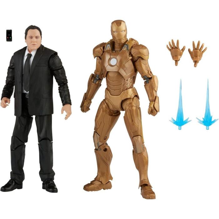 Hasbro Iron Man Mark XXI Happy Hogan & Iron Man 3 The Infinity Saga Marvel Figura 15cm 1