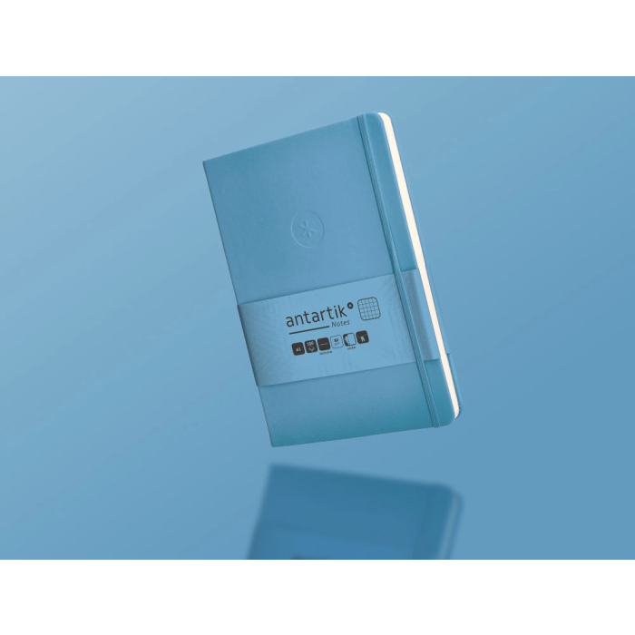 Antartik Cuaderno A5 Tapa Dura Hojas Cuadricula Azul Claro 100 Hojas 80 Gr FSC 9