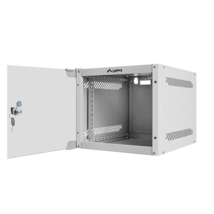 Lanberg WF10-2304-10S Armario Rack Bastidor de Pared 4U, Color Gris, con Capacidad Máxima de Carga de 20 kg 3 Lanberg WF10-2304-10S Armario Rack Bastidor de Pared 4U, Color Gris, con Capacidad Máxima de Carga de 20 kg 3