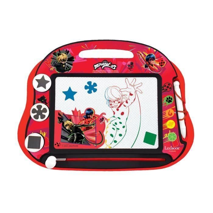 Lexibook - Pizarra Mágica Milagrosa - Formato A5 - Accesorios magnéticos - Lápiz y sellos - A partir de 3 años Lexibook - Pizarra Mágica Milagrosa - Formato A5 - Accesorios magnéticos - Lápiz y sellos - A partir de 3 años
