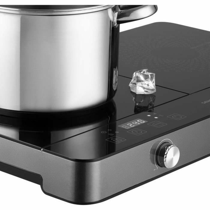 Placa de inducción y radiante - SENCOR - SCP 4001BK - 3400 W - 2 fuegos - Negro 2 Placa de inducción y radiante - SENCOR - SCP 4001BK - 3400 W - 2 fuegos - Negro 2