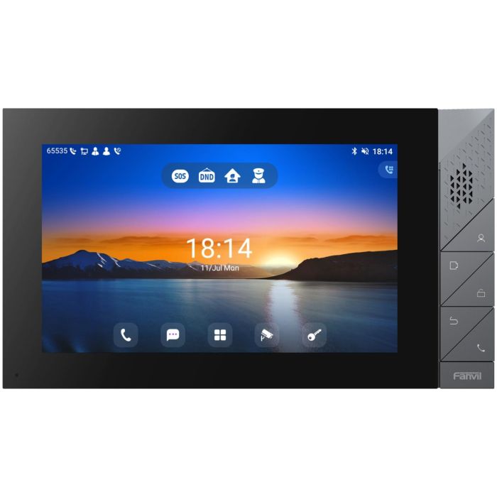 Fanvil i55A Videoportero IP con pantalla LCD de 7" 1024x600, Altavoz, Micrófono, PoE, WiFi y Bluetooth en acero inoxidable