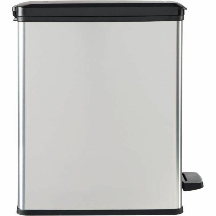 Papelera Slim - SLIM BIN - CURVER - 25L - Diseño compacto - 41 x 27 x 55 cm - Gris metalizado 2