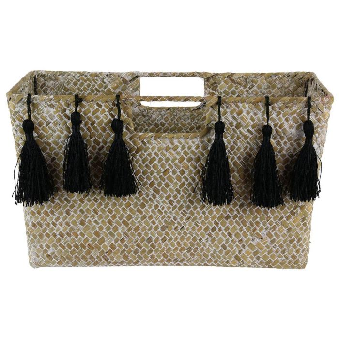 Home Deco Factory Revistero Trenzado Ethnical Life 35x18x20 cm 3 Home Deco Factory Revistero Trenzado Ethnical Life 35x18x20 cm 3