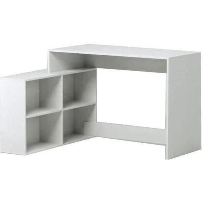NAGANO Escritorio de esquina moderno blanco mate - L 111,9 cm 2 NAGANO Escritorio de esquina moderno blanco mate - L 111,9 cm 2