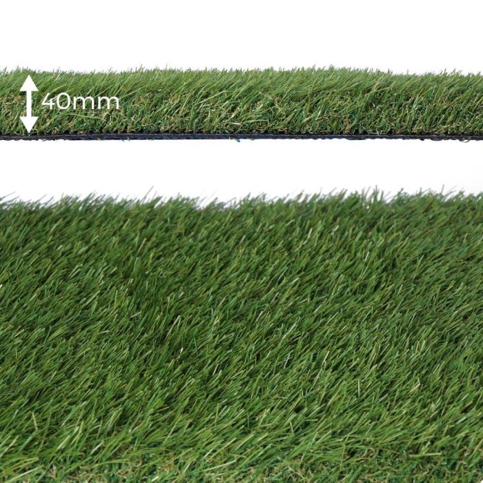 Edm Césped artificial Graceful 40 mm, 1 x 5 m, Polipropileno/Polietileno/Látex, Verde