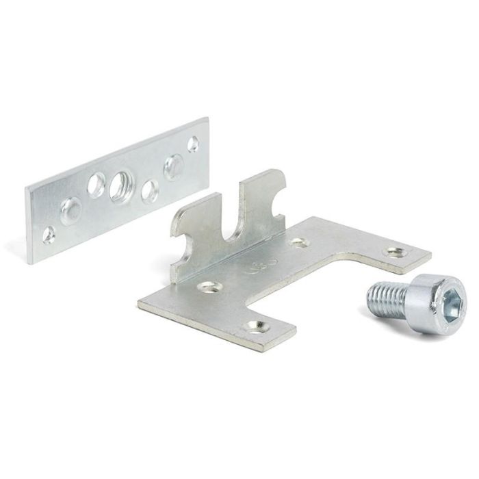 Q&Q Ynka L80 Zn- Enganche para Larguero de Cama 80mm con Tornillo Allen DIN 912 M-10x16mm de Hierro Zincado