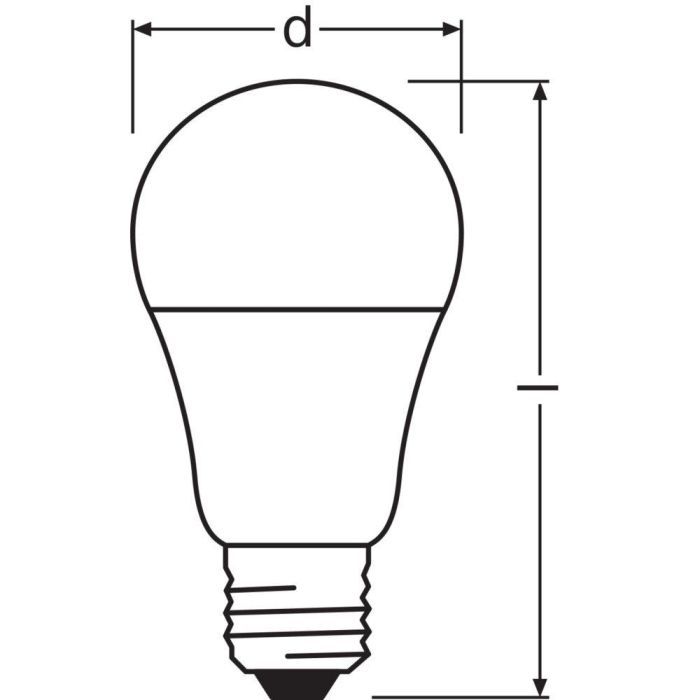 [LVE-4099854043970] Ledvance/Osram Bombilla LED "Classic" E27 8,8W 806Lm 2700K 200º IP20 Regulable - Blanco Muy Cálido 2