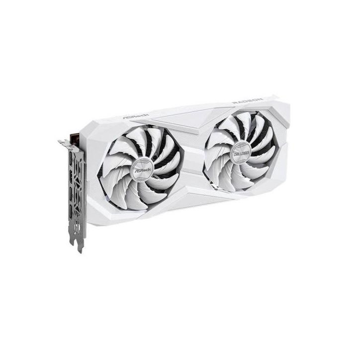 Vga ASRock Rx6600 Clw 8G (White),Amd,Rx6600,8Gb,Gddr6,128Bit,Hdmi+3Dp (2 Ventiladores) 2