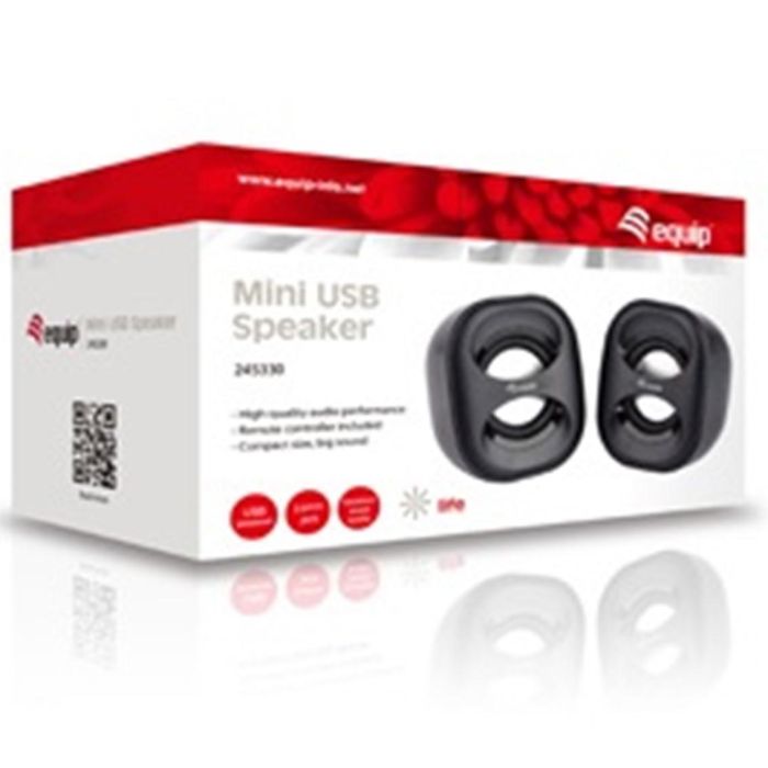 Equip Altavoces 2.0 Mini, Sonido Estéreo Potente, Conexión USB y Jack 3.5 mm, Ideal para PC y Portátiles 2 Equip Altavoces 2.0 Mini, Sonido Estéreo Potente, Conexión USB y Jack 3.5 mm, Ideal para PC y Portátiles 2