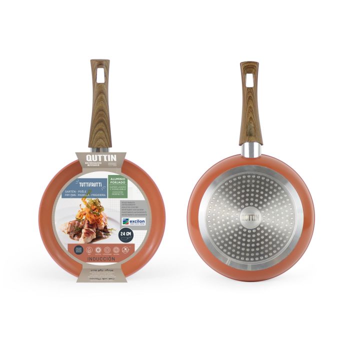 Sartén 24 cm aluminio forjado inducción Tuttifrutti Quttin - Inde (6 Unidades) 6 Sartén 24 cm aluminio forjado inducción Tuttifrutti Quttin - Inde (6 Unidades) 6