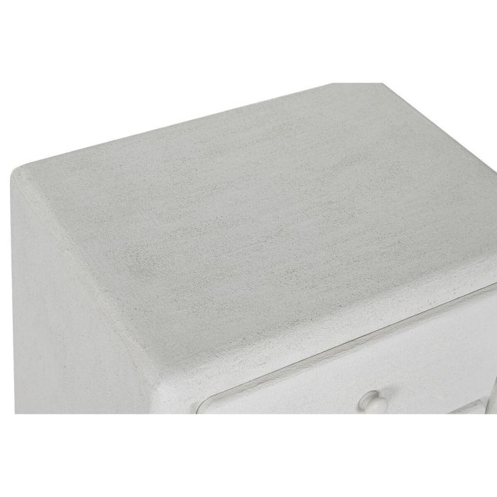 Mesita De Noche Moderno DKD Home Decor Blanco 36 x 53 x 48 cm 3