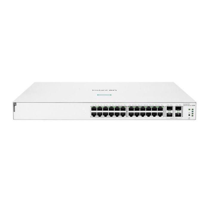 Aruba Instant On 1930 24G Class4 PoE+ Switch Gigabit Ethernet L2+ para PYMES, 4 SFP/SFP+ y 370W, Gestión en la Nube