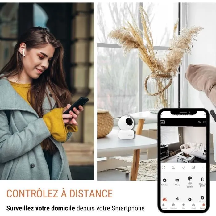 Konyks KON3770024338461 Cámara de Vigilancia Interior Motorizada Wifi Detección de Movimiento 2