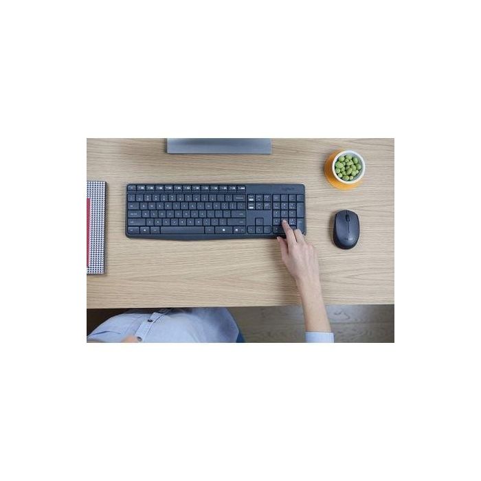LOGITECH TECLADO + MOUSE MK235 wireless resistente a salpicaduras 3 LOGITECH TECLADO + MOUSE MK235 wireless resistente a salpicaduras 3