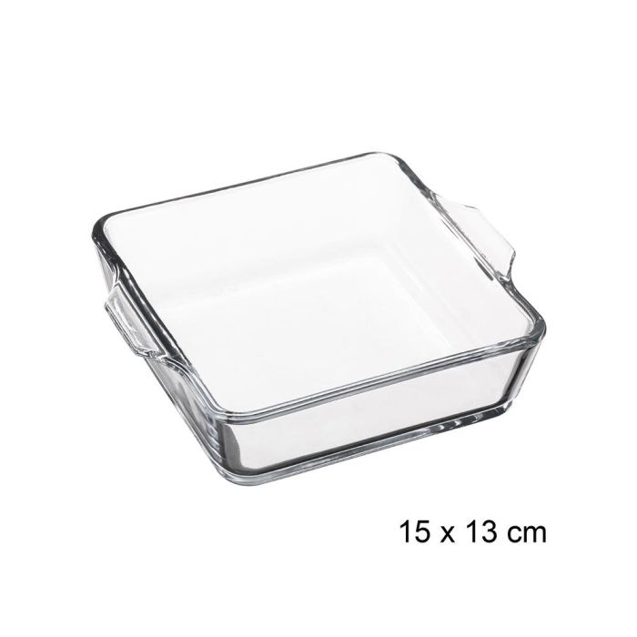 Secret Of Gourmet Fuente cuadrada para horno de cristal transparente 15 x 13 cm 0 Secret Of Gourmet Fuente cuadrada para horno de cristal transparente 15 x 13 cm 0
