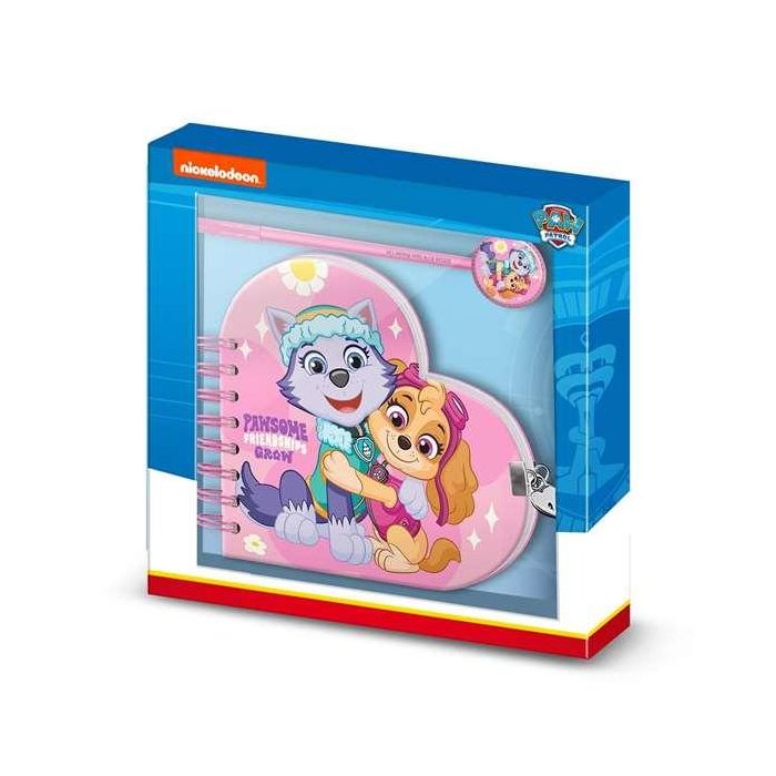 Karactermania Cuaderno Corazón Llave + Boli La Patrulla Canina Friendship 23 x 2,5 x 24 cm 1