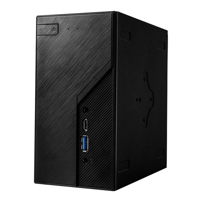 ASRock DeskMini H470 Mini PC Barebone, LGA 1200, Intel H470, Sin CPU, 1.92L, Negro